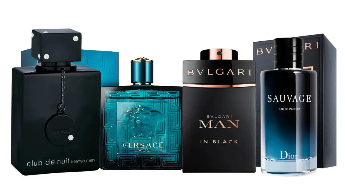 4 parfümből álló szett | Man in Black, Sauvage, Club the Nuit, Eros 100ml