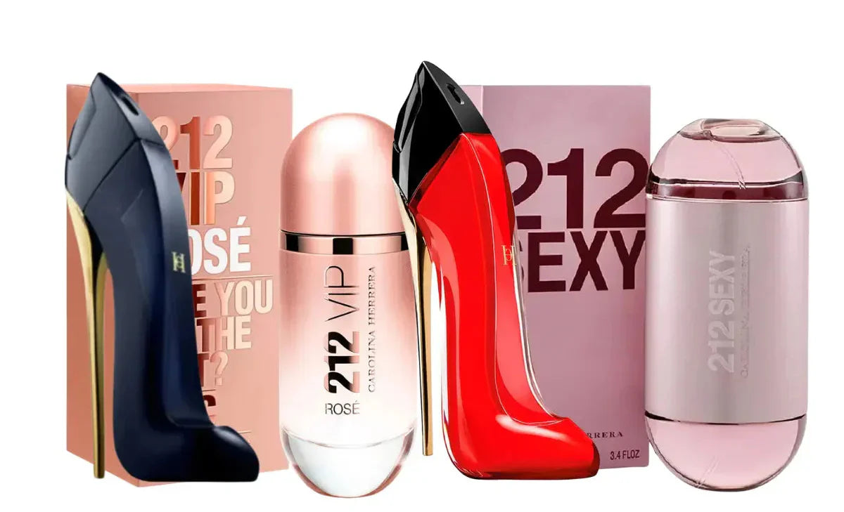 4 parfümből álló szett | Good Girl, Good Girl Very, 212 Vip Rose, 212 Sexy