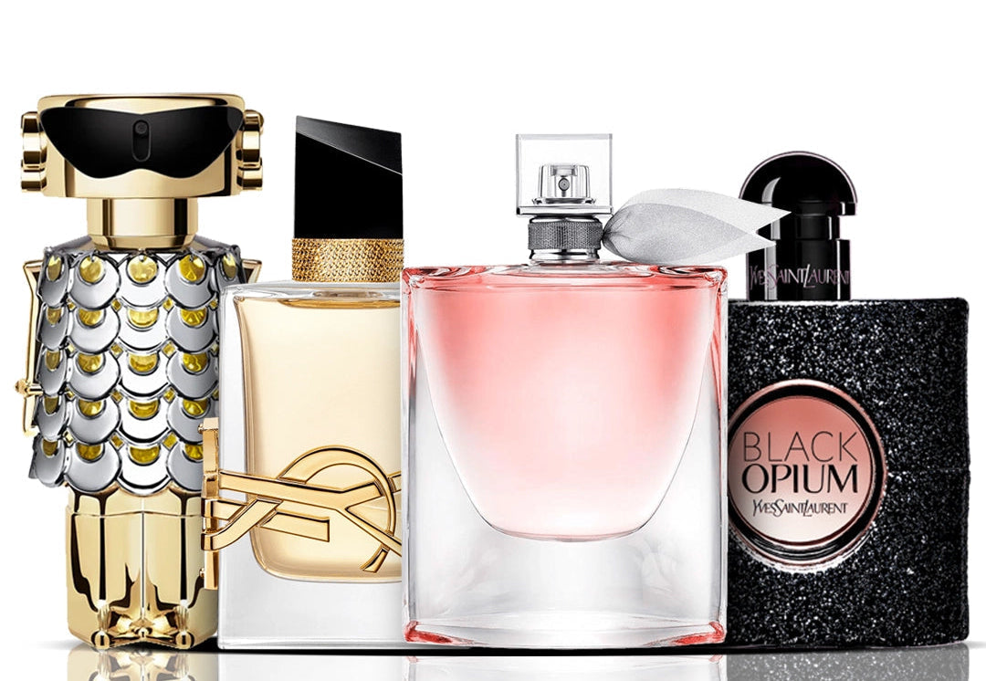 4 parfümből álló szett | Libre + La Vie Est Belle + Black Opium + Fame 100 ml