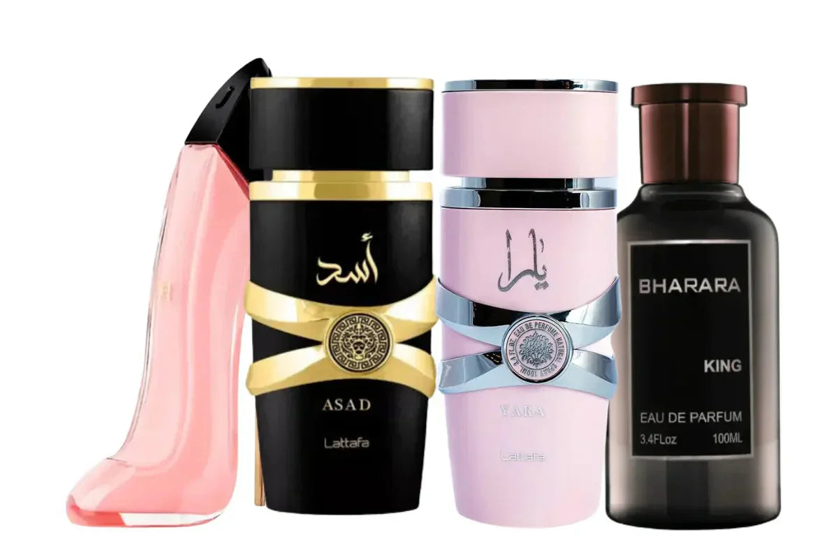 4 parfümből álló szett | Asad, Yara, King, Good Girl Blush