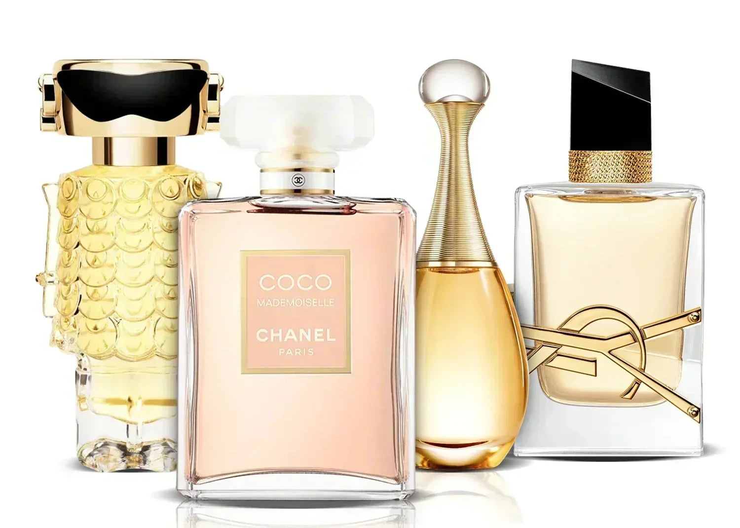 4 parfümből álló szett | Fame, Coco Mademoiselle, J'adore i Libre (100 ml)